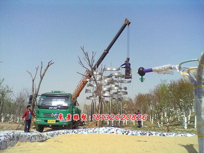 不銹鋼抽象樹雕塑，不銹鋼公園抽象雕塑