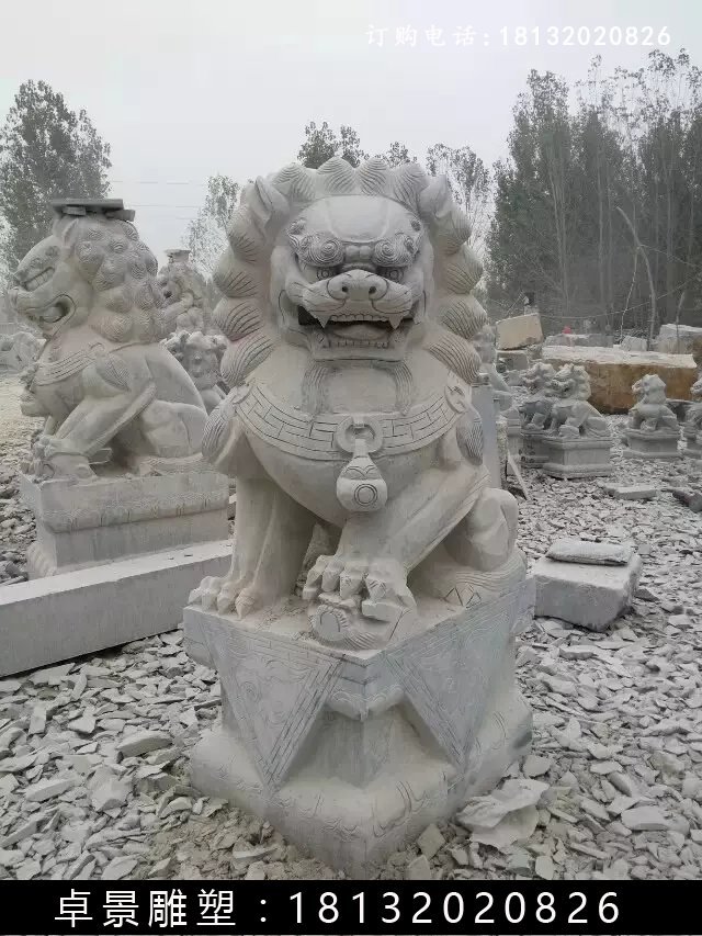 北京獅石雕，仿古北京獅雕塑 (5)