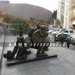 獨(dú)角獸銅雕，法院獨(dú)角獸雕塑