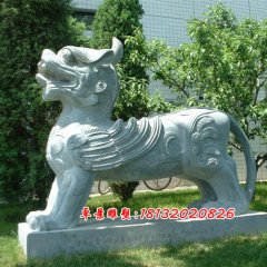 獨(dú)角獸石雕，神獸石雕