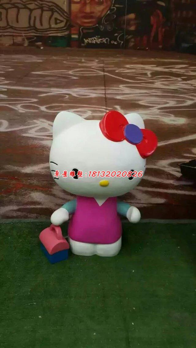 玻璃鋼hello kitty雕塑，卡通玻璃鋼雕塑 (9)