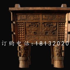 大連星海國(guó)際游樂場(chǎng)銅鼎4米高