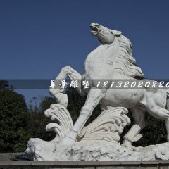 馬踏浪石雕，廣場(chǎng)石雕馬