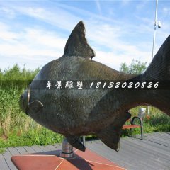 銅雕魚，廣場動物銅雕