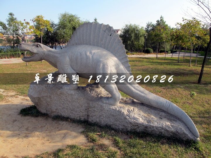 恐龍石雕，公園動(dòng)物石雕 (1)