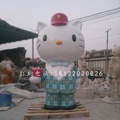 hellokitty雕塑，玻璃鋼卡通雕塑