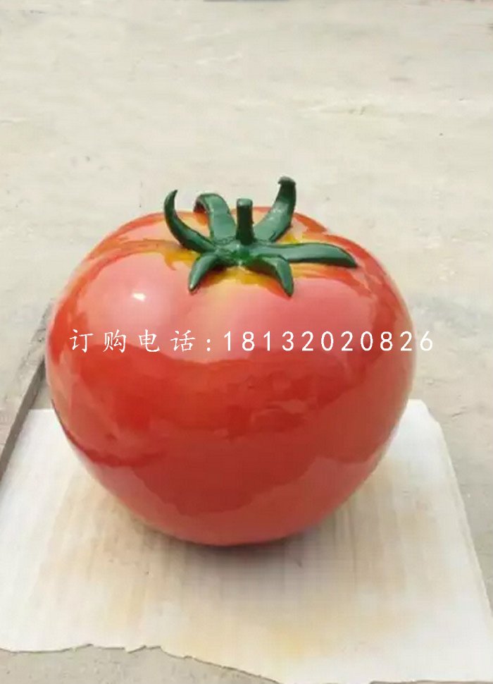 仿真西紅柿雕塑，玻璃鋼蔬菜