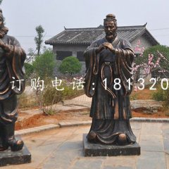 桃園三結(jié)義雕塑，玻璃鋼仿銅古代人物