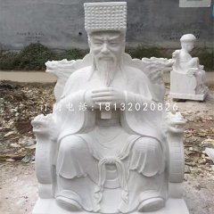 龍王石雕，漢白玉神仙雕塑