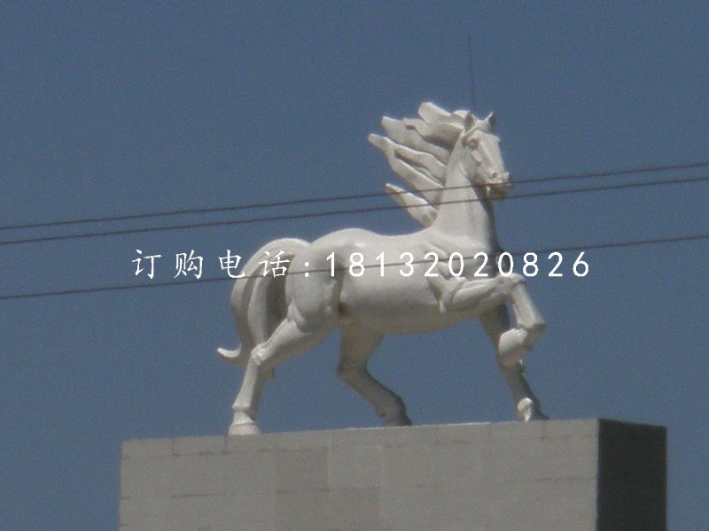 玻璃鋼馬雕塑，廣場動物雕塑