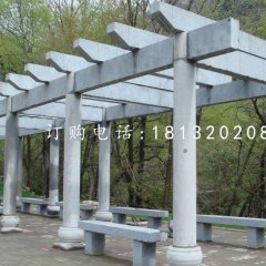 青石走廊雕塑公園石雕長廊