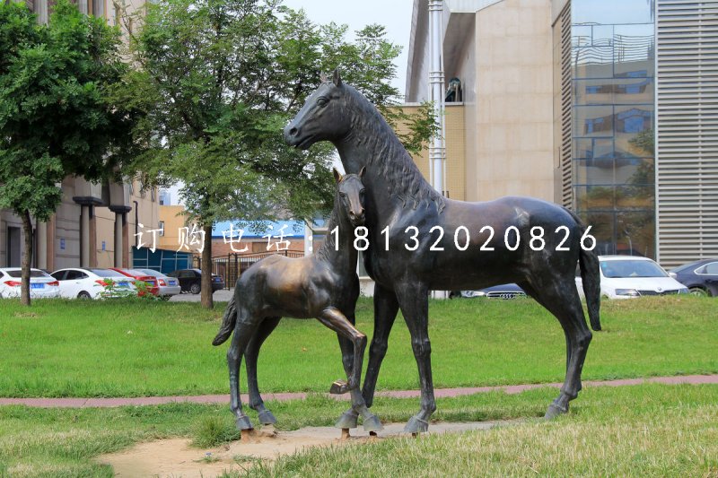 母子馬銅雕 公園銅雕動物.jpg