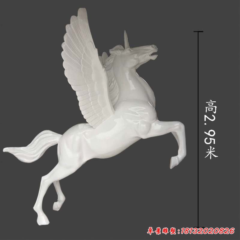 玻璃鋼獨(dú)角獸雕塑