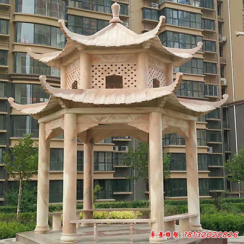 廣場(chǎng)大型建筑涼亭石雕2