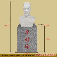 古代名醫(yī)李時(shí)珍頭像石雕